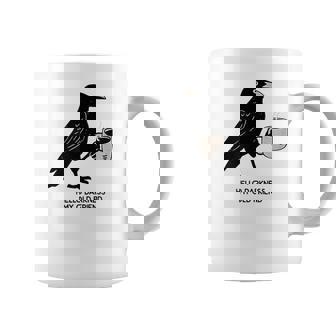Hello Darkness My Old Friend Crow Coffee Spooky Halloween Coffee Mug - Monsterry