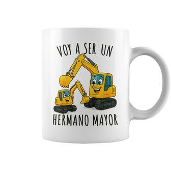 Hermano Mayor Niño Excavadoras Taza de café - Regaloses