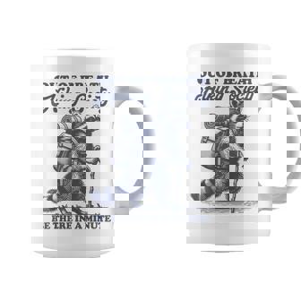 Hiker Out Of Breath Hiking Society Raccoon Hiking Coffee Mug - Thegiftio UK