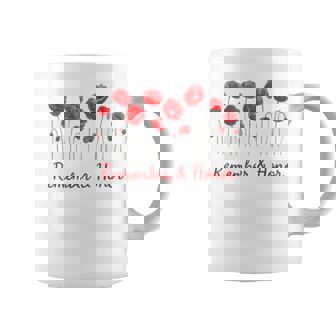 Honor Remember Memorial Day Poppy Flower Patriotic Coffee Mug - Thegiftio UK
