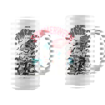 Horror Character Summerween Halloween Vintage Beach Coffee Mug - Monsterry