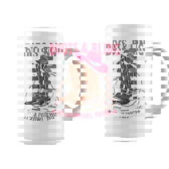 Howdy Country Rodeo Girl Western Boots & Bling Its A Cowgirl Coffee Mug - Seseable