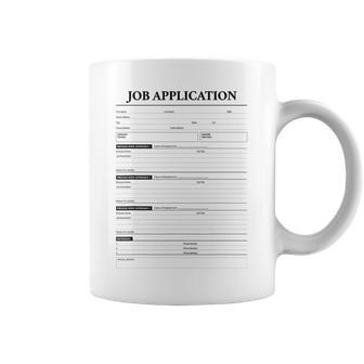 Job Application Form Jumpscare For Employment Costume Coffee Mug - Thegiftio