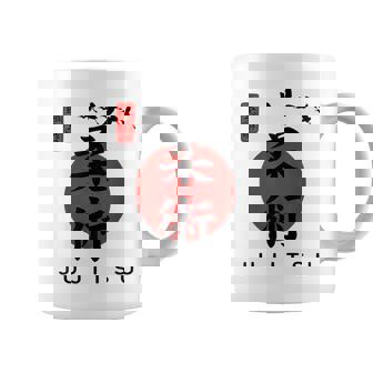 Jujitsu Fuente De Caligrafía Para Principiantes Diseño Clásico Jujitsu Taza de café - Regaloses