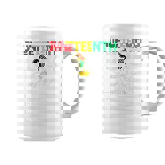 Junenth Black Queen Nutritional Facts Freedom Day Coffee Mug - Thegiftio UK