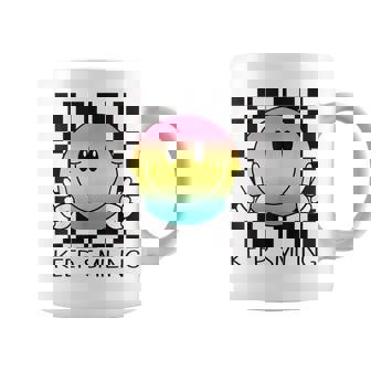 Keepmiling キュート 面白い ハッピー 平和 笑顔 ポジティブ コーヒーマグ - Kawaiitshirt