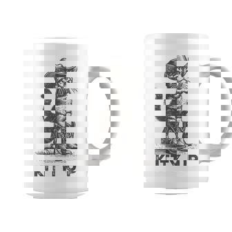 Kitty Up Vintage Country Music Cat Lover Cowboy Cat Coffee Mug | Mazezy