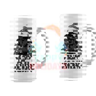 Lab クリスマス ラブラドールレトリバー Yappy Holidays Dog コーヒーマグ - Kawaiitshirt