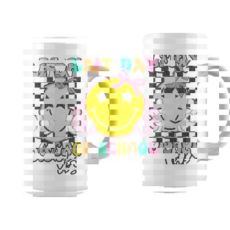 Last Day Of School Vibes Retro Groovy Graduation Girls Coffee Mug - Monsterry