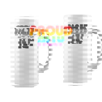 Lgbtq Proud Ally Lesbian Gay Pride Lgbt Ally Rainbowintage コーヒーマグ - Kawaiitshirt