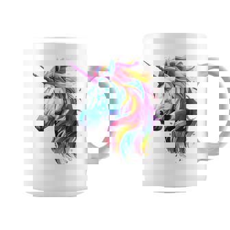 Licorne Colorée Artiste Portrait Abstrait Licorne Tasse - Cadeauxyz