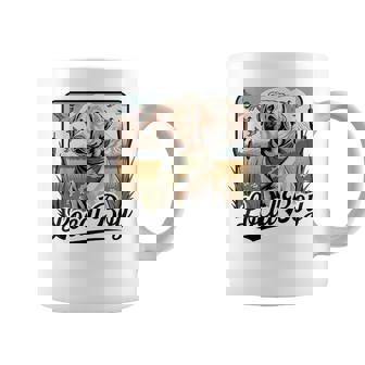 Local Boy Labrador Hunting Dog Marsh Scene Sunset Vintage Coffee Mug - Monsterry