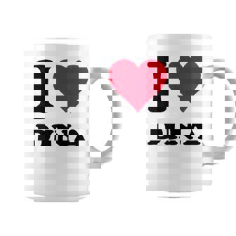 I Love Dina コーヒーマグ - Kawaiitshirt