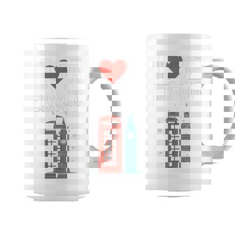 I Love Englandの象徴的なランドマークデザイン。 長袖tシャツ コーヒーマグ - Kawaiitshirt