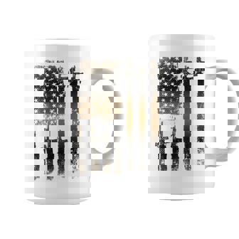 I Love Guns ブラックライフルコーヒー メンズ レディース バックデザイン コーヒーマグ - Kawaiitshirt