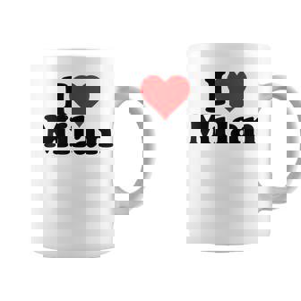 I Love Heart Milan Milano Italia Taza de café - Regaloses