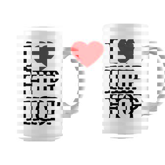 I Love Hip Hop ハート ラップ&ヒップホップファン コーヒーマグ - Kawaiitshirt