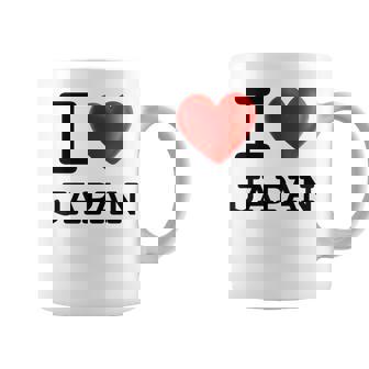 I Love Japan お土産 観光ハート コーヒーマグ - Kawaiitshirt