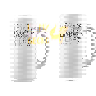 I Love My Leopard Gecko トカゲ ヒョウ ヤモリ 爬虫類 コーヒーマグ - Kawaiitshirt