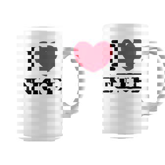 I Love Nice アイ・ラブ・ニース コーヒーマグ - Kawaiitshirt