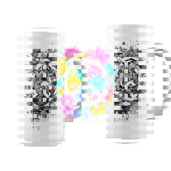 Love Peace Flower Powerigne De Paix Années 70 Et 60 Hippie Tasse - Cadeauxyz