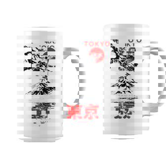 I Love Tokyo、Tokyo Japan 富士山、東京ファッショングラフィック コーヒーマグ - Kawaiitshirt
