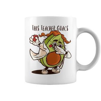 Maestros Escuela Divertido Aguacate Este Maestro Guacs Taza de café - Regaloses