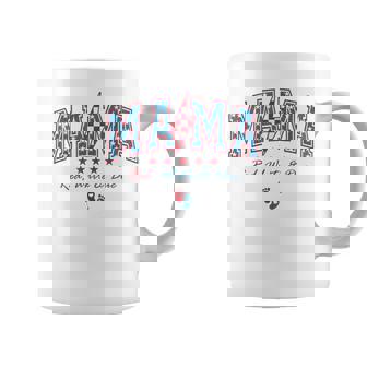 Mama Red White And Due 4Th Of July Pregnancy Baby Reveal Coffee Mug - Thegiftio