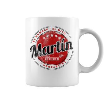 Martín El Hombre El Mito La Leyend Martín Nombre Taza de café - Regaloses