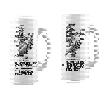 I Could Be Meaner Vintage Sarcastic Humor Raccoon Coffee Mug - Thegiftio UK