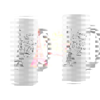 Meet Me In Paris 水彩プリントtシャツ エッフェル塔 コーヒーマグ - Kawaiitshirt