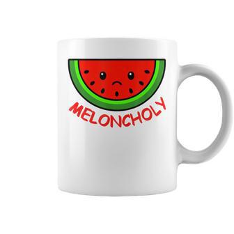 Meloncholy 面白い スイカ しゃれ フルーツ好き。 コーヒーマグ - Kawaiitshirt