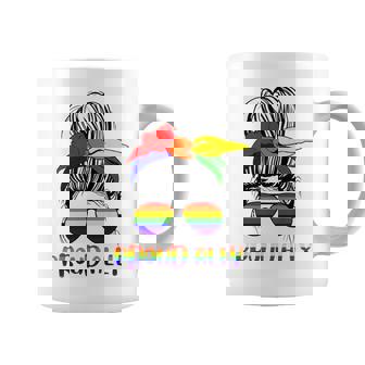 Messy Bun Proud Ally Pride Flag Love Lgbt レインボー サングラス コーヒーマグ - Kawaiitshirt