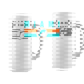 Mia マイアミ ローカルスタンダード Mia レトロ ドルフィン マイアミ Fl クラシック コーヒーマグ - Kawaiitshirt