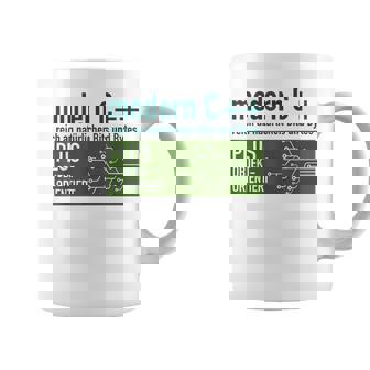 Modern C リッチなナチュラルビットとバイトプログラミング コーヒーマグ - Kawaiitshirt