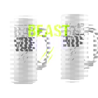 Modo Activado Por Bestia En Divertido Entrenamiento Fitness Gimnasio Motivación Taza de café - Regaloses