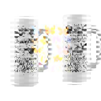 Mommy Mama バタフライ フローラル 夏 母の日 グラフィック ママ 長袖tシャツ コーヒーマグ - Kawaiitshirt