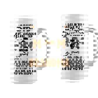 Grandma Goded Me Two Titles Mom And Grandma Coffee Mug - Thegiftio UK