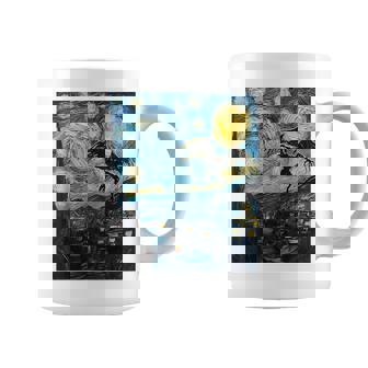 Mothman Cryptid Cryptozoology 星月夜 ゴッホ絵画 コーヒーマグ - Kawaiitshirt