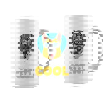 My Dog Thinks I'm Cool サングラス ジャーマンシェパード ドッグオーナー 長袖tシャツ コーヒーマグ - Kawaiitshirt