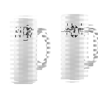 My Heart Beats Foroftball ソフトボーラー ハートビート コーヒーマグ - Kawaiitshirt