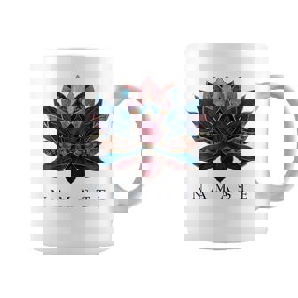 Namaste Lotus Flower Zen Buddhism Yogi Buddhist Buddha Yoga Gray Tassen - Seseable