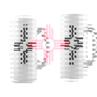 New Mexico Flag Zia Sun Symbol Coffee Mug - Thegiftio