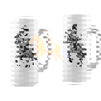 Niños Montar A Caballo Con Un Gato Es Amor Por El Caballo Taza de café - Regaloses