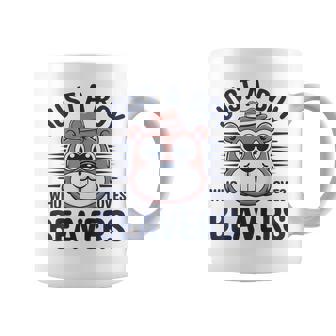 Niñosolo Un Chico Que Ama A Los Castores Niños Taza de café - Regaloses
