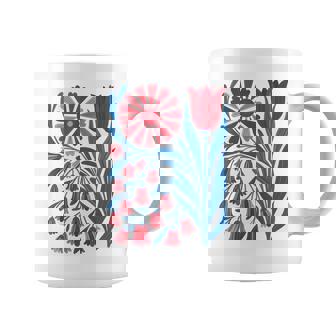 No Words Subtle Foxglove Daisy Tulip Coffee Mug - Thegiftio