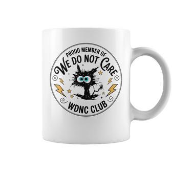 We Do Not Care Club Black Cat Coffee Mug - Thegiftio