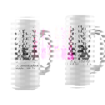 In October We Wear Pink Witches Brooms Spooky Breast Cancer Coffee Mug | Seseable FR