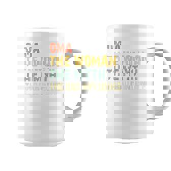 Oma The Woman The Myth The Bad Influence Vintage Coffee Mug | Mazezy