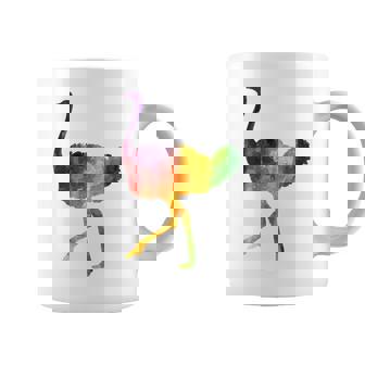 Ostrich African ダチョウ Animal Watercolor Graphic コーヒーマグ - Kawaiitshirt